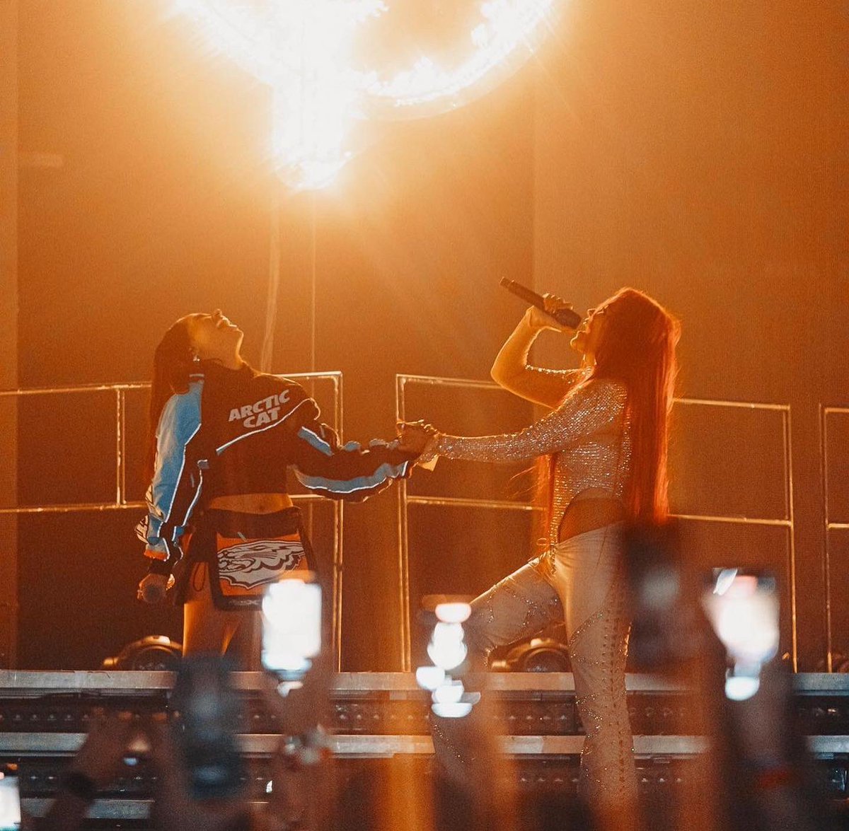Ryan_Demere's tweet photo. : @karolg wearing my @ryandemere custom designed swarovski crystal leather lace front pants for her #striplovetour ❤️🔥 Such an empowering yet incredible show to watch. It’s always a pleasure working with you. #KarolG #fashiondesigner #ryandemere https://t.co/VbIFW0vtWj