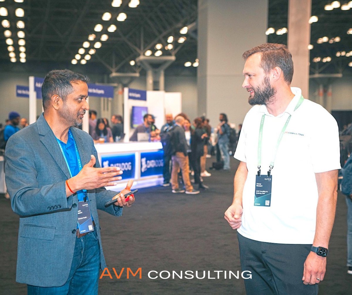 AvmConsulting's tweet photo. Exciting two days at Dash 2022! Last week, we met with industry leaders' current and future clients to discuss their pressing issues and ways to mitigate them.
.
.
#avmconsulting, #avm #dash #dash2022 #datadog #datadogpartner #customersuccess #datadogscaling #customintegration https://t.co/rXpHqYylgT