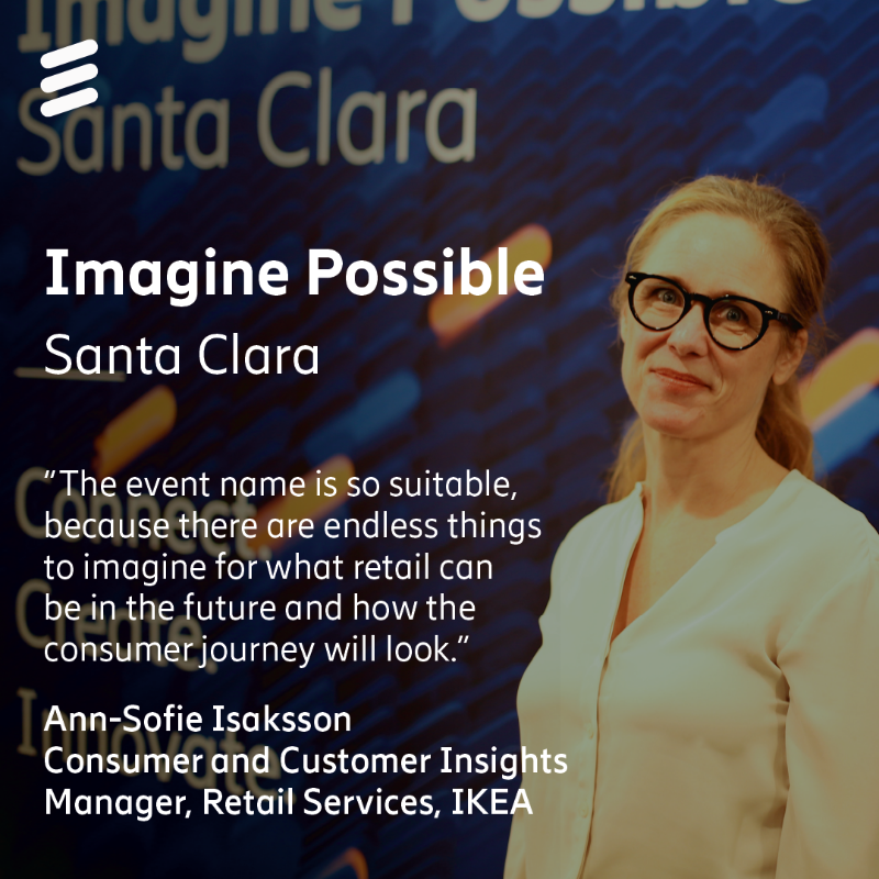 ericsson's tweet photo. Fresh off the stage last week we asked some of the speakers their takeaways from #ImaginePossible Santa Clara.

📌 Enjoy highlights from industry leaders at @hitachiastemo, @IKEAUSA, @MichaelModon from @tiktok_us, @unity, @OttoBerkes CEO of @HireRoadHR and many more

#ImagineLive
