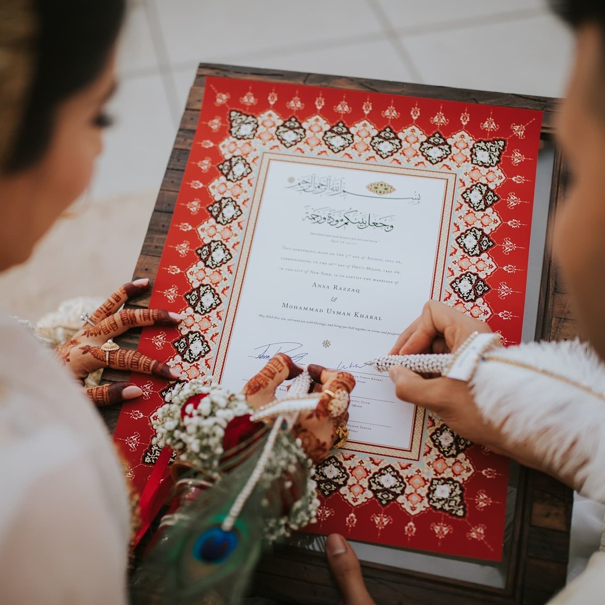 nikahnama's tweet photo. The greatest act of love is to bring each other closer to Allah ❤️

https://t.co/1Avb22HDW8

#love #marriage #nikah #nikahnama #katbktab #nikkah #muslimwedding https://t.co/o5ZwaSRGdC