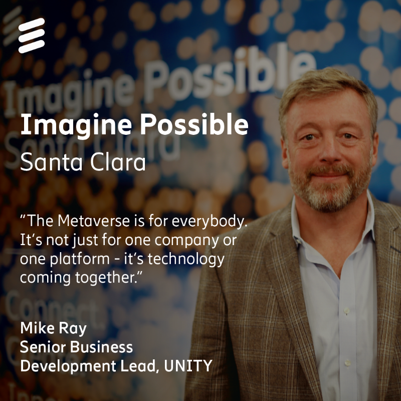 ericsson's tweet photo. Fresh off the stage last week we asked some of the speakers their takeaways from #ImaginePossible Santa Clara.

📌 Enjoy highlights from industry leaders at @hitachiastemo, @IKEAUSA, @MichaelModon from @tiktok_us, @unity, @OttoBerkes CEO of @HireRoadHR and many more

#ImagineLive