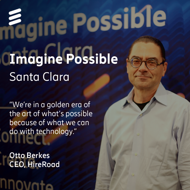 ericsson's tweet photo. Fresh off the stage last week we asked some of the speakers their takeaways from #ImaginePossible Santa Clara.

📌 Enjoy highlights from industry leaders at @hitachiastemo, @IKEAUSA, @MichaelModon from @tiktok_us, @unity, @OttoBerkes CEO of @HireRoadHR and many more

#ImagineLive
