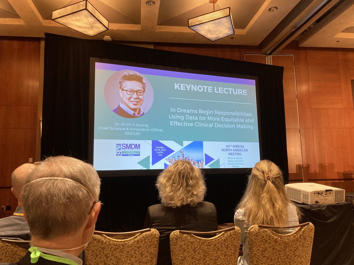 Chiara Brück (@chiara_bruck) on Twitter photo Super interesting keynote by <a href="/erichhuang/">Erich S. Huang. MD, PhD</a> at #SMDM22 about the use of AI in medicine and the biases and issues but also opportunities that arise with that! Super interesting keynote by <a href="/erichhuang/">Erich S. Huang. MD, PhD</a> at #SMDM22 about the use of AI in medicine and the biases and issues but also opportunities that arise with that!