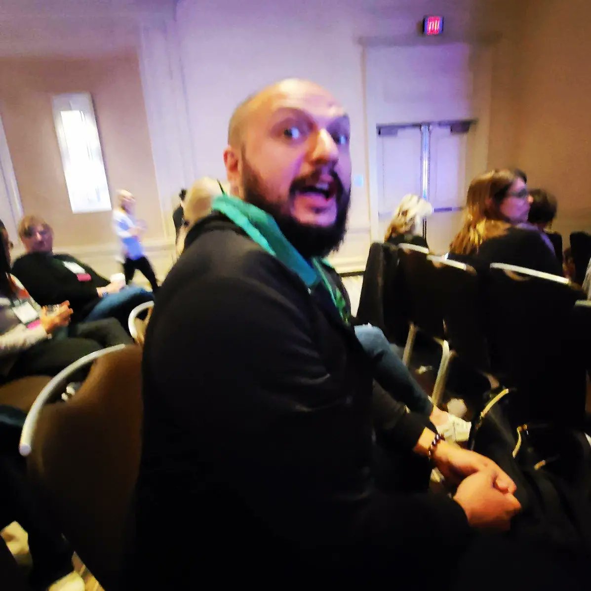 TherapyInPlay's tweet photo. Tim and Dr. Quinones had a great time at the APT conference but today is a day for self-care and recuperation. All the juicy details of the conference coming at you this week! https://t.co/7d45tKopDr