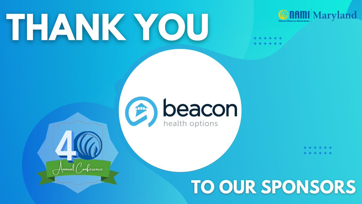 Our 40th Annual Conference could not have happened without the support of our sponsors. We'd like to extend our gratitude to our event sponsors, including the <a href="/BeaconHealthOpt/">Beacon Health Options</a> for their help and commitment to the #mentalhealth community! Learn more at hopin.com/events/40th-na….