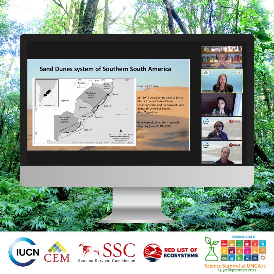 Last month we took part at the <a href="/SSUNGA_77/">UNGA77 Science Summit</a> in which the role and contribution of science to atchieve the #SDGs was the central theme.

To watch the recording of the event check out our latest news: 
📰👇
ow.ly/tazV50Ljaau

<a href="/IUCN_CEM/">IUCN_CEM</a> <a href="/IUCNssc/">IUCN Species Survival Commission</a> <a href="/n_ylime/">emily nicholson</a> <a href="/NeoMapas/">José Rafael Ferrer-Paris</a> <a href="/andradep2010/">AAndradeCEM-IUCN</a>