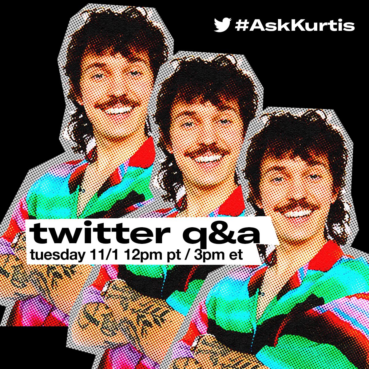 howdy 🤠 so excited to be stopping by Twitter to do a fun lil Q&A - ask me anything using #AskKurtis and see you there on 11/1 at 12pm PT!  also excited to share the emoji is activated again and will run through mid-November!! #askkurtis #kurtisconnerlive #kurtisconner