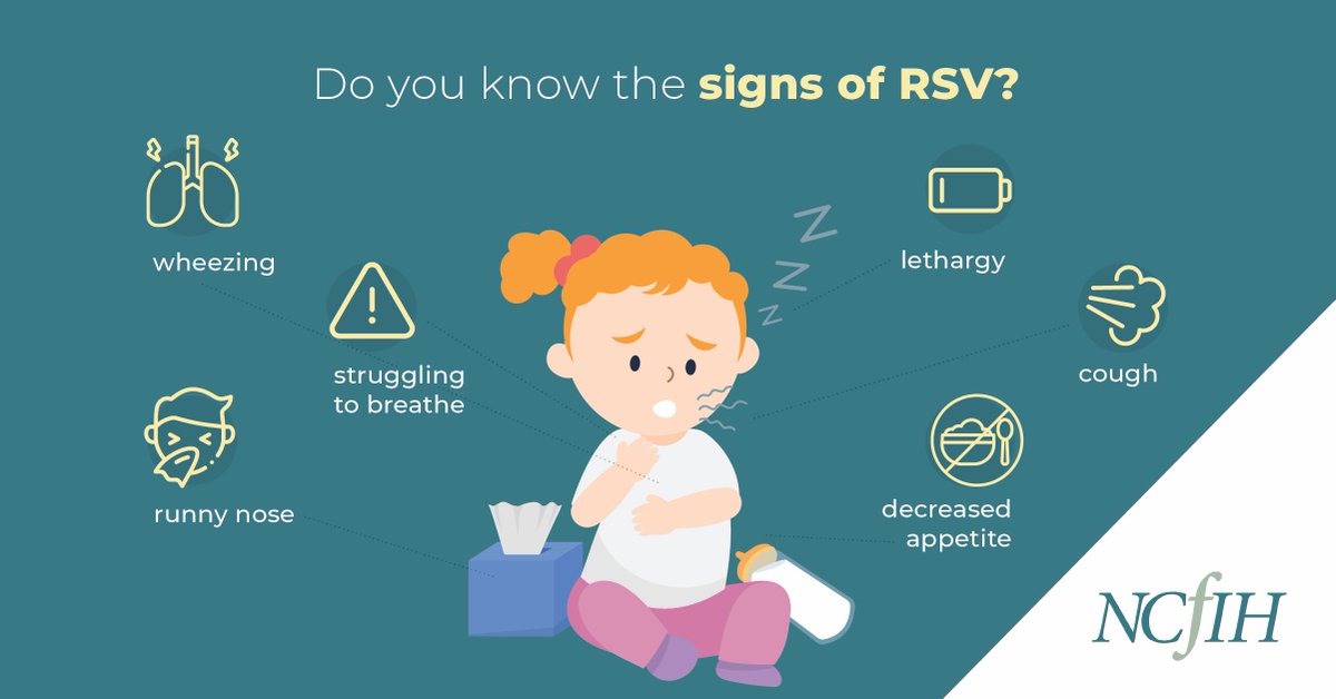 Do you know the signs of respiratory syncytial virus (RSV)? Per the @InfantCoalition, this highly-contagious seasonal virus is the leading cause of hospitalization for all infants under the age of one. Learn more at infanthealth.org/rsv-awareness. #RSVAwareness #RallyAgainstRSV