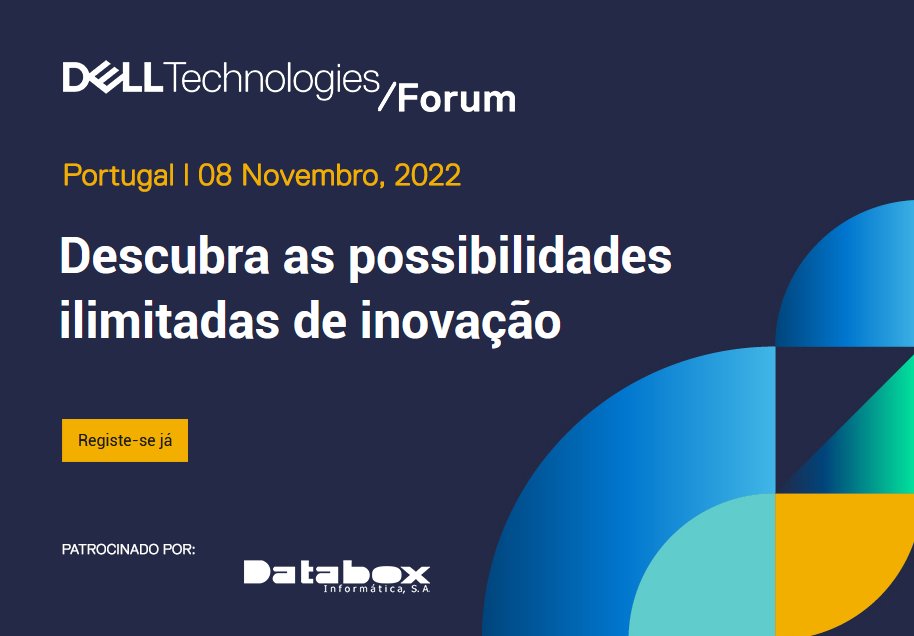 DataboxInformat's tweet photo. Junte-se a nós para descobrir as possibilidades ilimitadas de inovação e que soluções irão levar à próxima conquista da sua empresa. Não perca nada: inscreva-se já > https://t.co/Wfe7Lrd0nd
 
#databoxinformaticasa #delltechnologies #DellTechForum https://t.co/Eisnk2QKmn