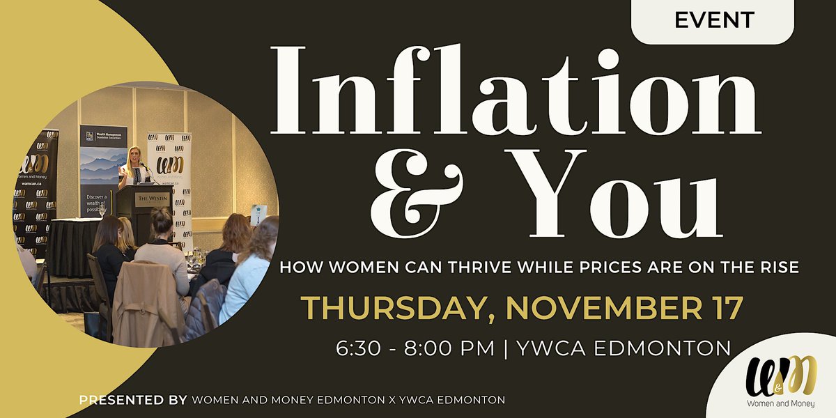 Women & Money (@womenmoneyyeg) on Twitter photo Join us on November 17 from 6:30-8:00pm at <a href="/YWCAEdmonton/">YWCA Edmonton</a> for an evening of connection, conversation and education! #FLM2022 <a href="/FCACan/">Financial Consumer Agency of Canada</a>
🎟️ Purchase your tickets now! bit.ly/3VVnwPM Join us on November 17 from 6:30-8:00pm at <a href="/YWCAEdmonton/">YWCA Edmonton</a> for an evening of connection, conversation and education! #FLM2022 <a href="/FCACan/">Financial Consumer Agency of Canada</a>
🎟️ Purchase your tickets now! bit.ly/3VVnwPM
