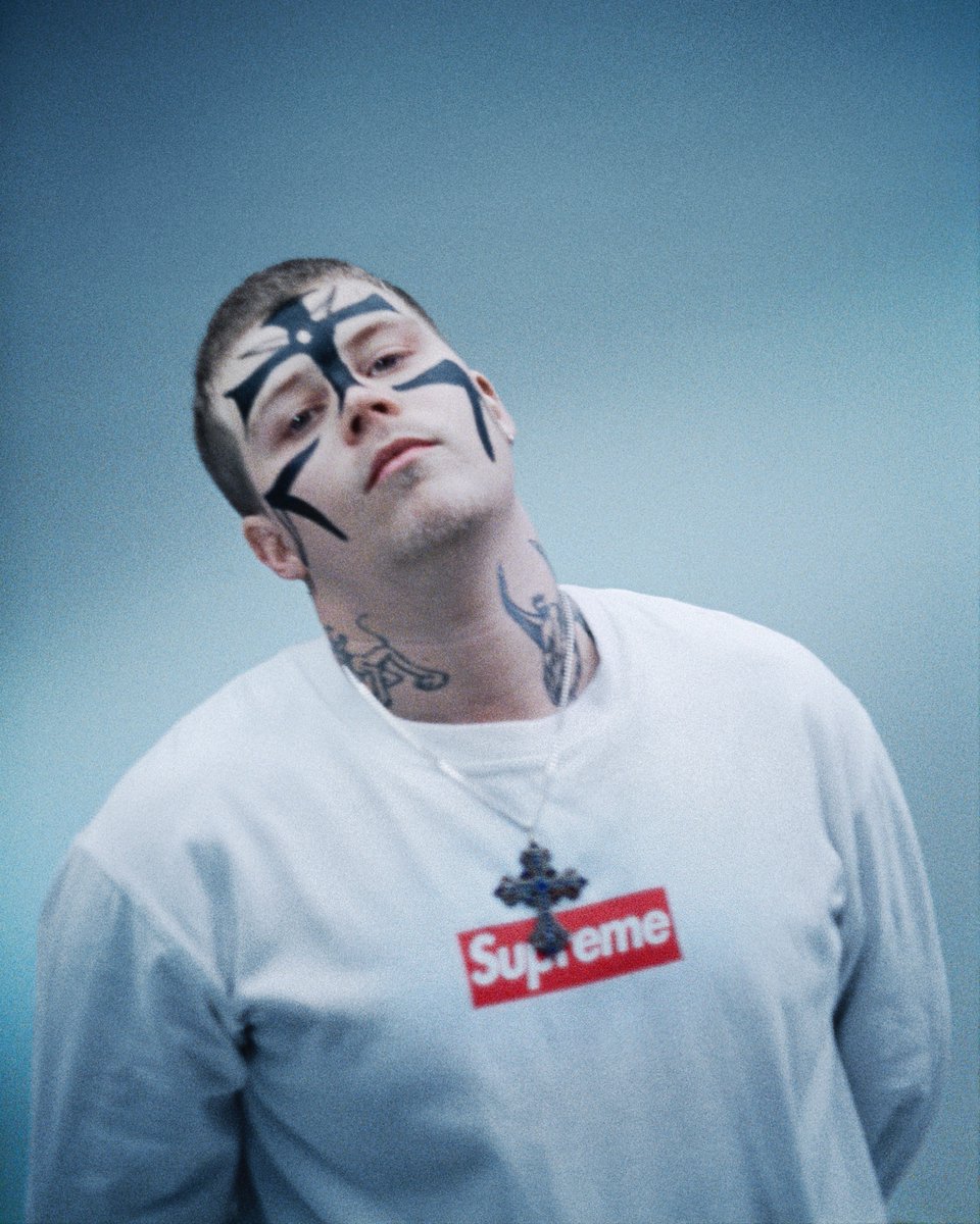 year0001online's tweet photo. [#yunglean] Yung Lean for Supreme THEM Magazine Fall/Winter 2022. Photographed by Hanna Moon https://t.co/lO7TYTqvKx