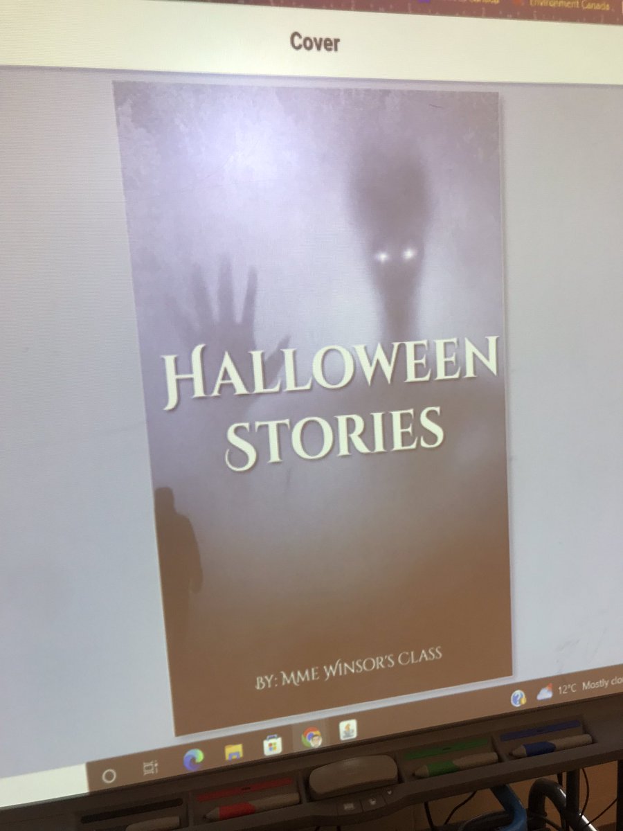 CoachPeteNL's tweet photo. The templates in @BookCreatorApp are awesome. We used the fiction template to collaborate on #HalloweenStories with@MmeWinsors class @paradiseelem @NLESDCA @nltatesic https://t.co/9TA2NZFbrT