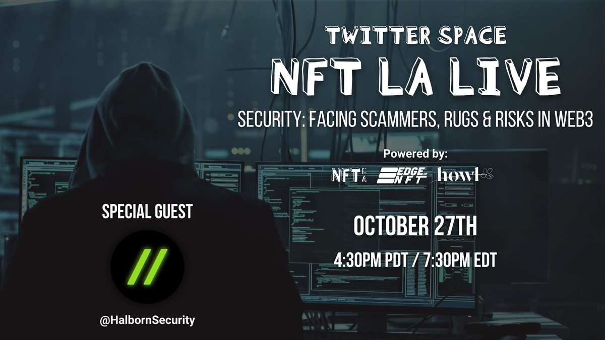 Looks like our frens at <a href="/HalbornSecurity/">Halborn</a> know a thing or two about Smart Contract auditing 😉

Well, set your reminder as they will join us for our next Twitter Spaces Session, where we will discuss security in Web3 this Thursday, October 27th, at 4:30 PM PDT.