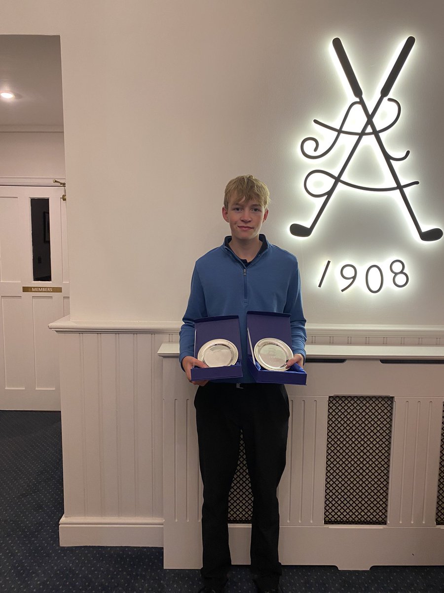 Meet our winners !!! U18 boys gross Champion Kailash Krishnan and Runner Up Finn Dobson
