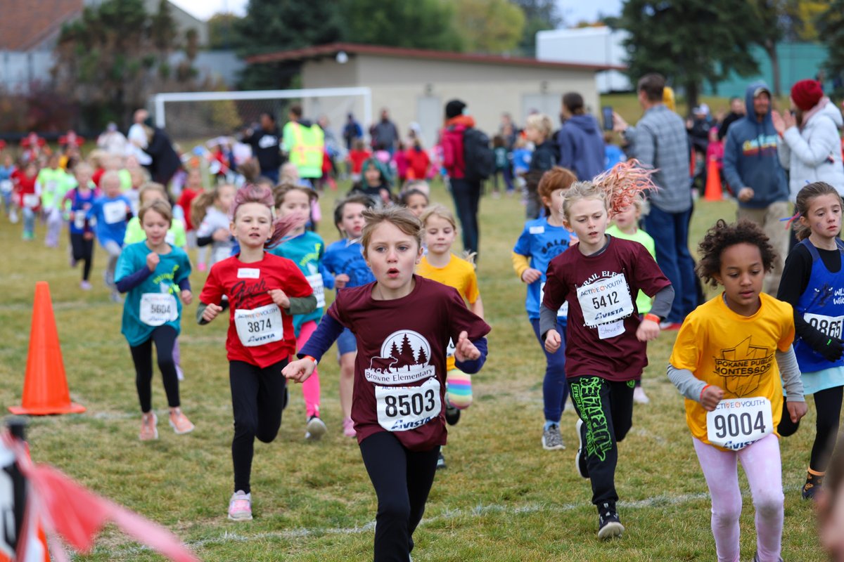 spokaneschools's tweet photo. Congratulations to all our elementary runners on a great day of racing on Saturday at the All City Meet!

Thank you to @active4youth for coordinating this season, as well as to all the coaches, staff, and parents who helped these students reach the finish line! #SPSpromise https://t.co/BVTk4b9S3R
