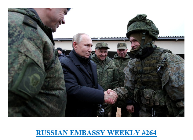 RusEmbUSA's tweet photo. ⚡️Enjoy the 2️⃣6️⃣4️⃣nd #RussianEmbassyWeekly⚡️
🔗Read in full: https://t.co/7eXHQ5dTJs https://t.co/29WsyrhRrW