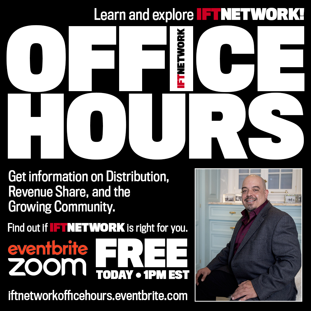 iftnetworktv's tweet photo. LET'S CONNECT!!
TODAY • ZOOM • FREE • 3PM EST
https://t.co/zf2W3zKf6C
IFTNetworkTV
#IndieFilms #Filmmakers
#Distribution
#NotJustStreaming
#CreativeCommunity
#FreeWritingRoom
#ScriptDoctors
#CreativeAgency
#ProctionConsultants
#VideoEditing
#CreativeServices https://t.co/HsamWUhUDR