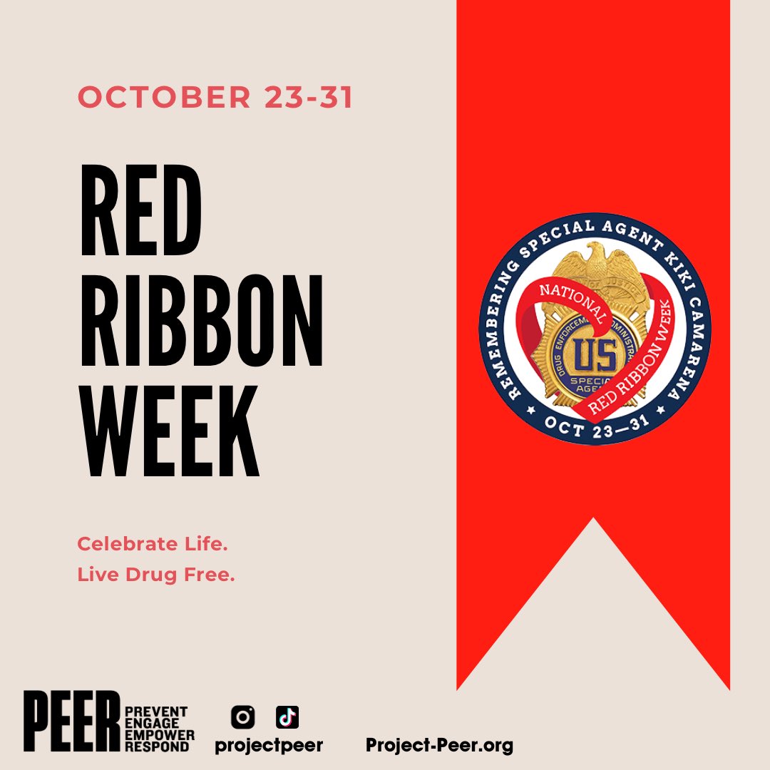 RED RIBBON WEEK is the nation’s oldest &amp; largest drug prevention awareness program. RRW was created to honor DEA Special Agent Enrique “Kiki” Camarena &amp; raise awareness about the harmful effects of drug misuse. #DEARedRibbon #livingdrugfree #prevention #wearesouthern