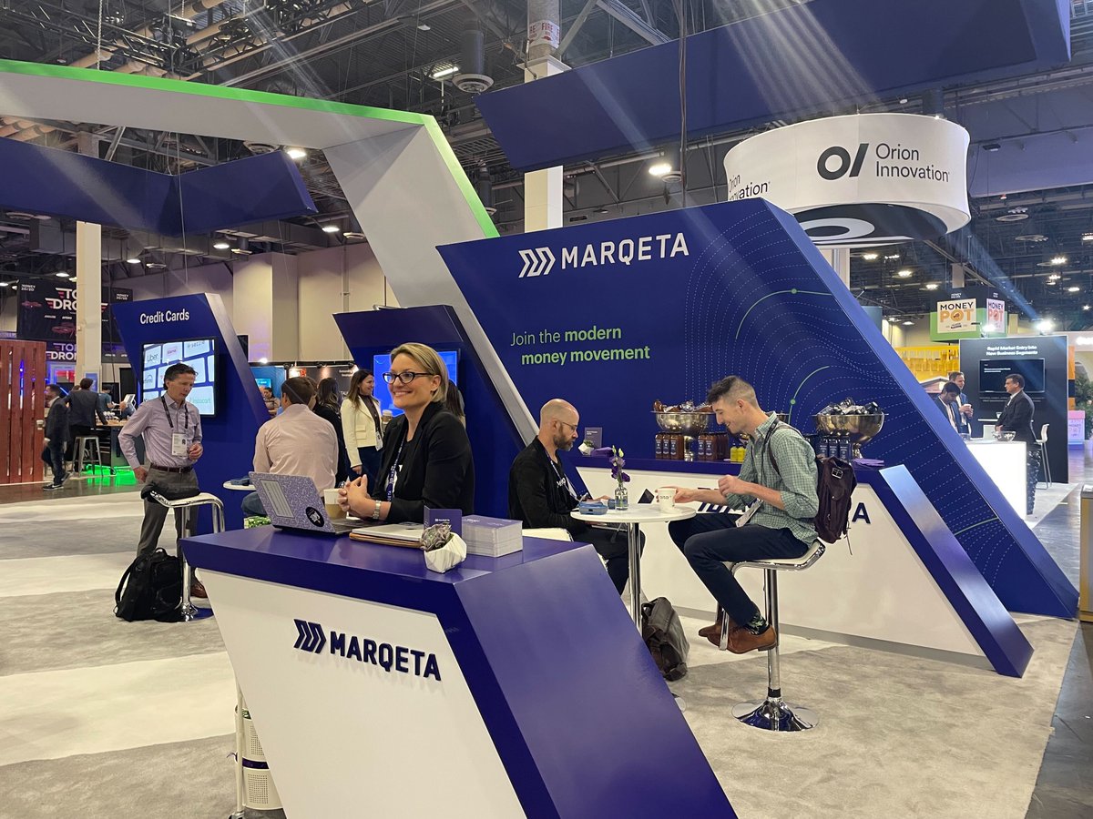 marqeta's tweet photo. We've touched down in @money2020 Las Vegas and are ready to showcase what's possible beyond the card. ๐ณ ๐
Stop by our booth #5218 to meet our team and find out how you can join the future of money movement. #modernmoneymovement #moderncardissuing #beyondthecard https://t.co/UISKeoGGuE