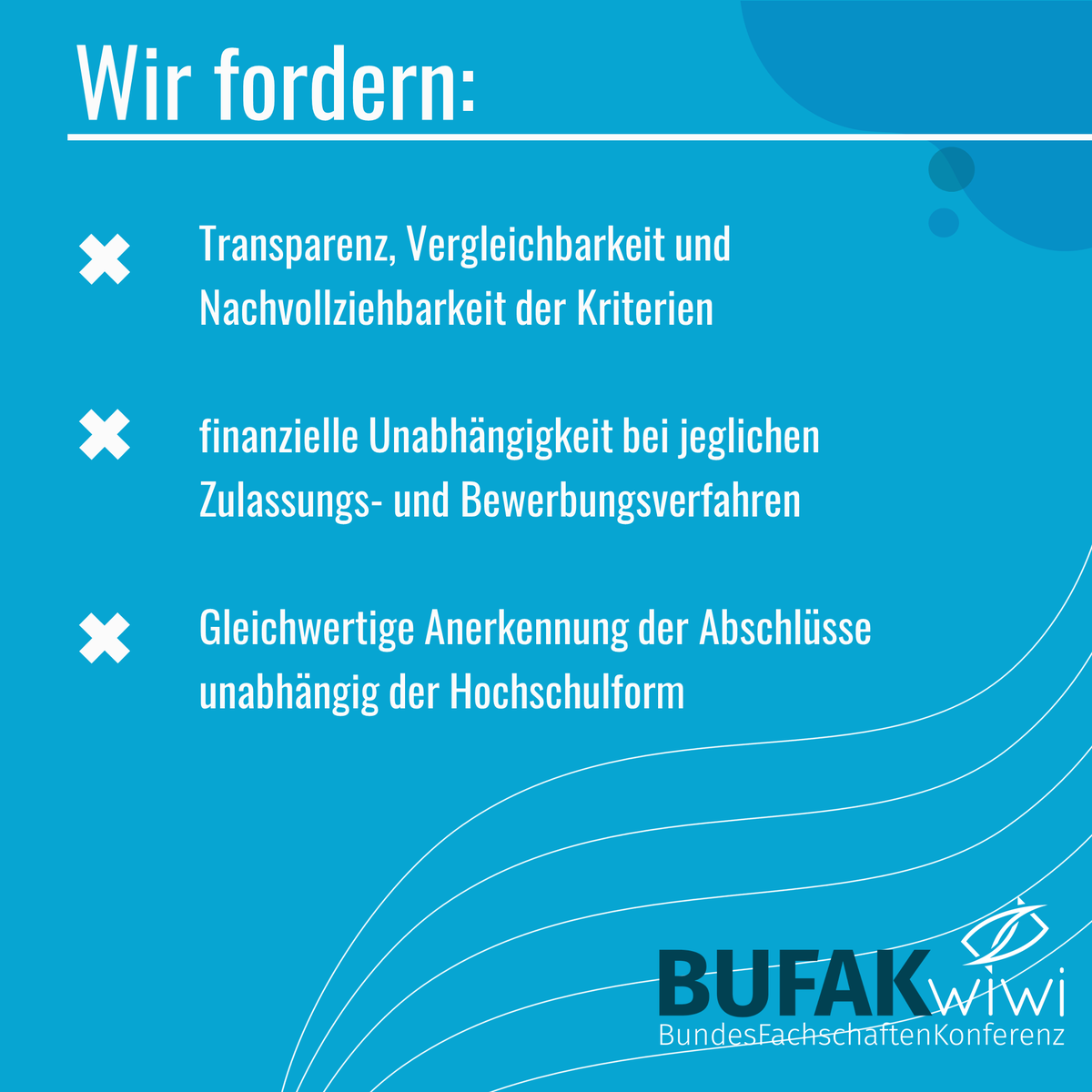 BuFaK_WiWi's tweet photo. [Positionspapiere]

Diese Woche wollen wir euch das Positionspapier “Forderung nach flexiblerem Übergang zwischen Bachelor- und Masterstudiengängen durch kompetenzorientierte Zulassungskriterien” vorstellen.

1/4 https://t.co/O409eei1oL
