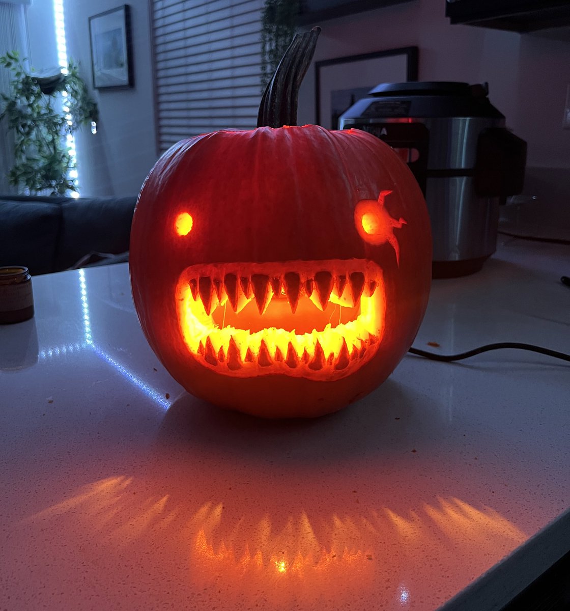 Made a Jack-O-Lantern, happy spooky time