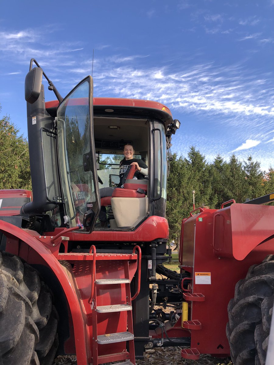 Olympic gold medallist Ella Shelton wouldn’t miss coming back home to the farm to help with the corn harvest.  Deep roots there.