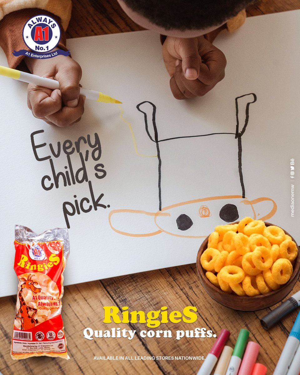 LtdRab's tweet photo. Thinking of the perfect snack to get for your kids?🙃 Ringies is the perfect solution!
#yummiesA1 #cornsnack #A1 #Rabprocessors #rabproccesors #malawi #mediaonemw https://t.co/UtQ3NTS8hx