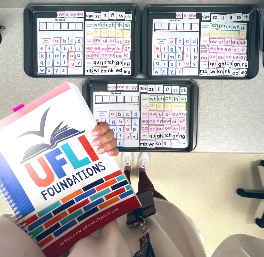 Word Building Mats are ready to go!

Students learn different phonemes over time and use them to encode words. 

We build our decoding skills through decodable books &amp; literacy games that focus on specific skills.

Thanks <a href="/UFLiteracy/">UF Literacy Institute</a> for the explicit phonics program 👏🏼