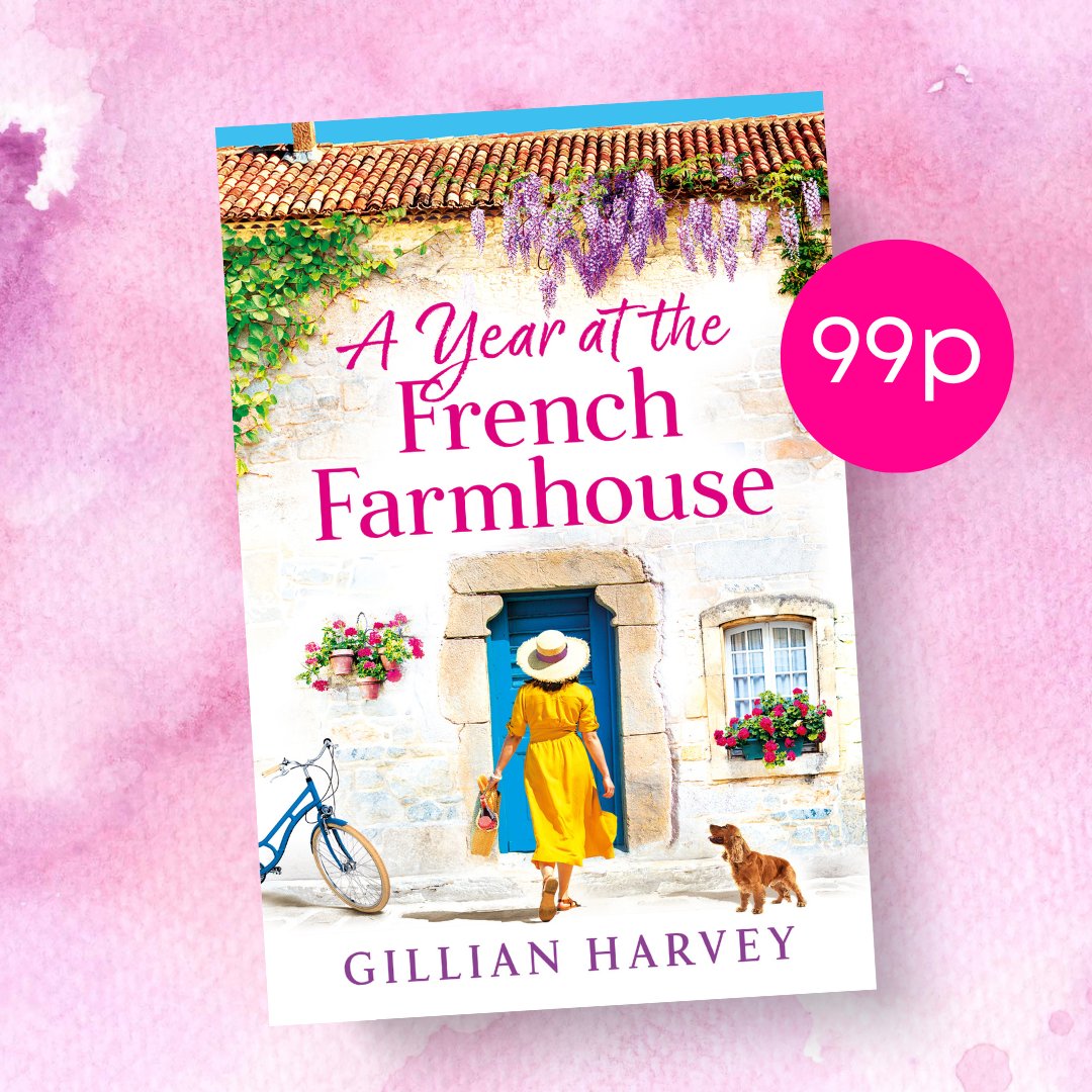 ✨ 99p DEAL ✨ Escape to France with this warm, witty romantic read...💫 Pick up a copy of @GillPlusFive's brand new book #AYearattheFrenchFarmhouse for just 99p today! 🇬🇧 amzn.to/3F9wYct