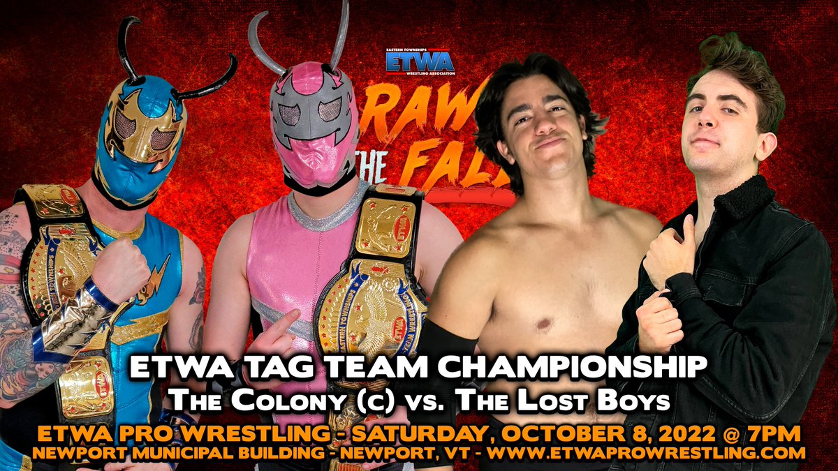 Pretty cool seeing belts I designed while at Indy Championship Belts being held by such an awesome tag team!