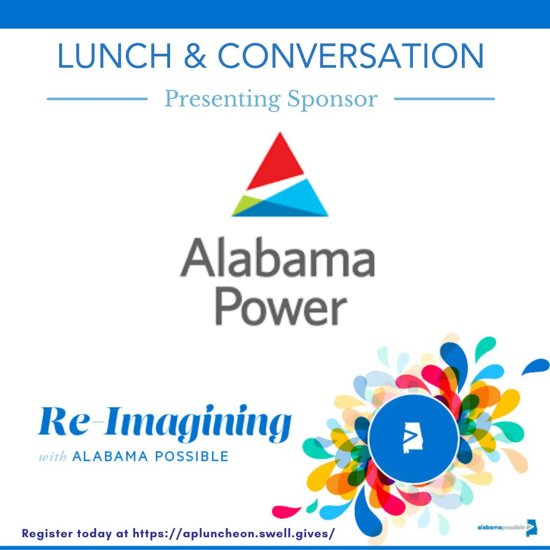alabamapossible's tweet photo. Thank you @AlabamaPower for being the presenting sponsor for our Re-Imagining Lunch &amp; Conversation featuring Secretary Fitzgerald Washington and Marta Self. #reimaginingprosperity #alabamapossible 
https://t.co/r8c1qqXYVZ https://t.co/uDEFVLp0GK