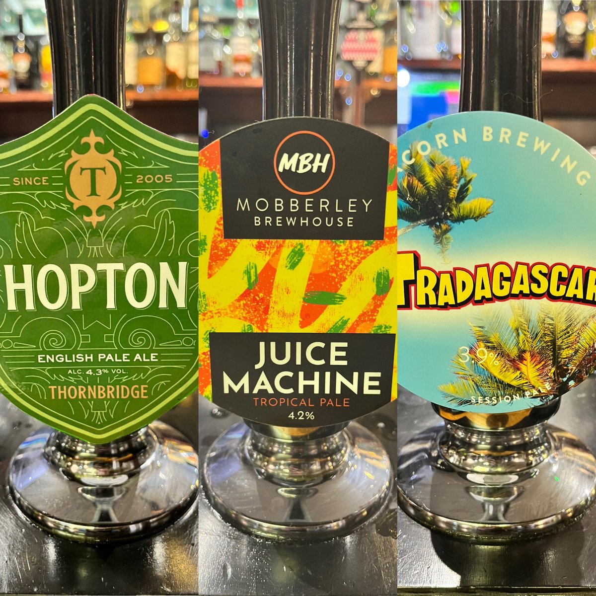 bread_bitter's tweet image. On the guest lines tonight ✨

Hopton from @thornbridge, Juice Machine from @mobberleybeer and Tradagascar from @FallenAcornBrew