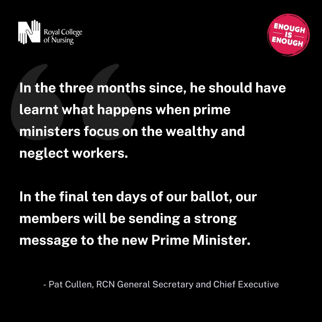 "The next Prime Minister must decide whether to cut the NHS and social care to the bone or invest in its people and patients." 

<a href="/patcullen9/">Pat Cullen MP</a> urges members to use their vote in the strike ballot to inform his choice: bit.ly/3FbW8r8 #FairPayForNursing