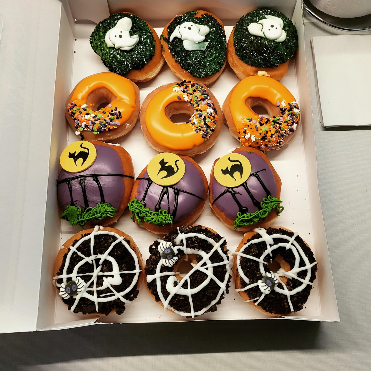No tricks here! 🎃👻🍩

Thanks to KFOX-TV for the spookily delicious treats!