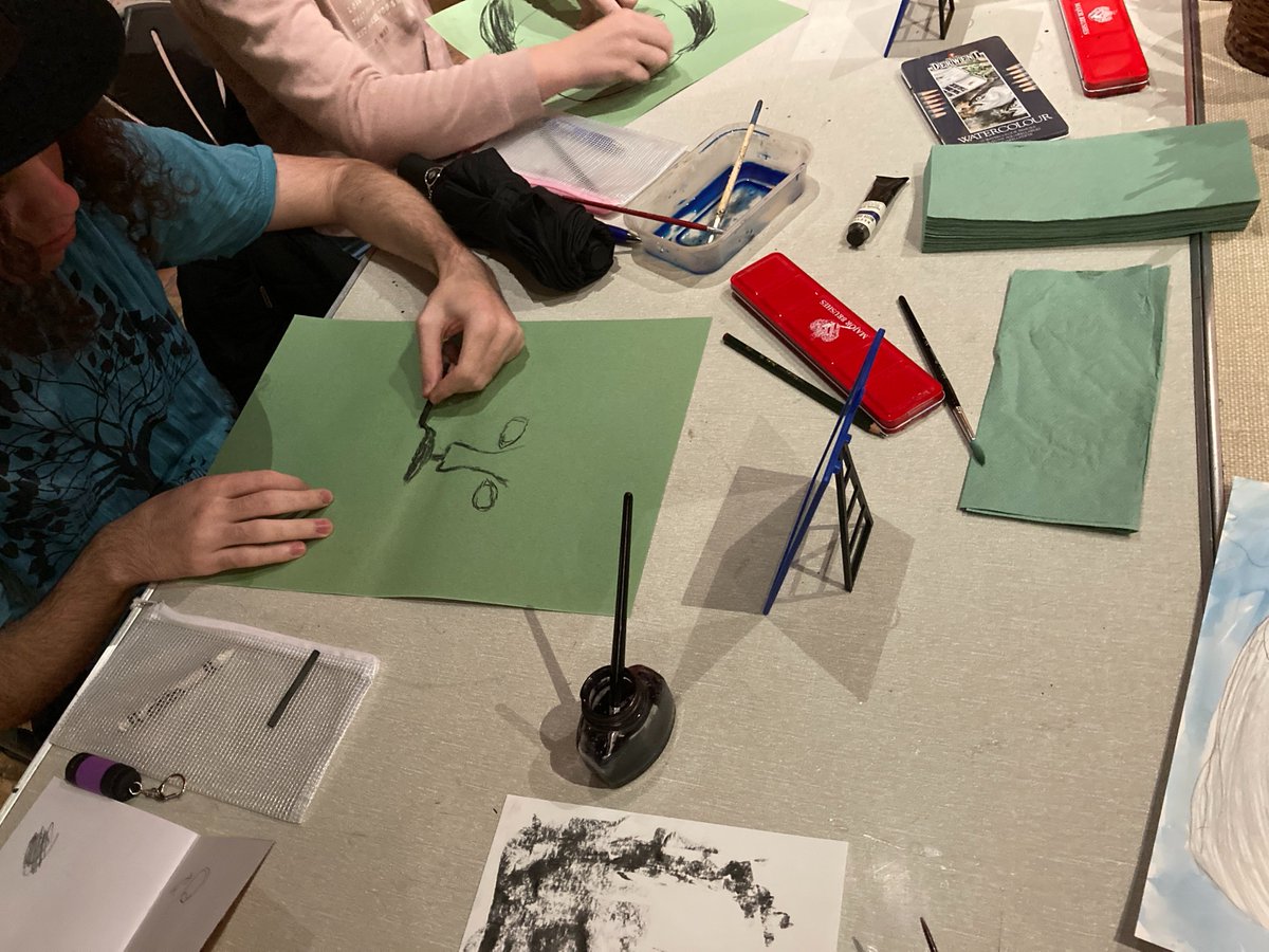AncientHouseMus's tweet photo. We loved working with @MaryBlueCreates for our first Paint at the Museum inspired by @Inkquisitive's portrait of Princess Catherine Duleep Singh and Cheryl Roach's portrait of Moses Roper on Saturday 22 October.
#BlackHistoryMonth @BhmUK @KTDnorfolk https://t.co/eieQf7tEq1