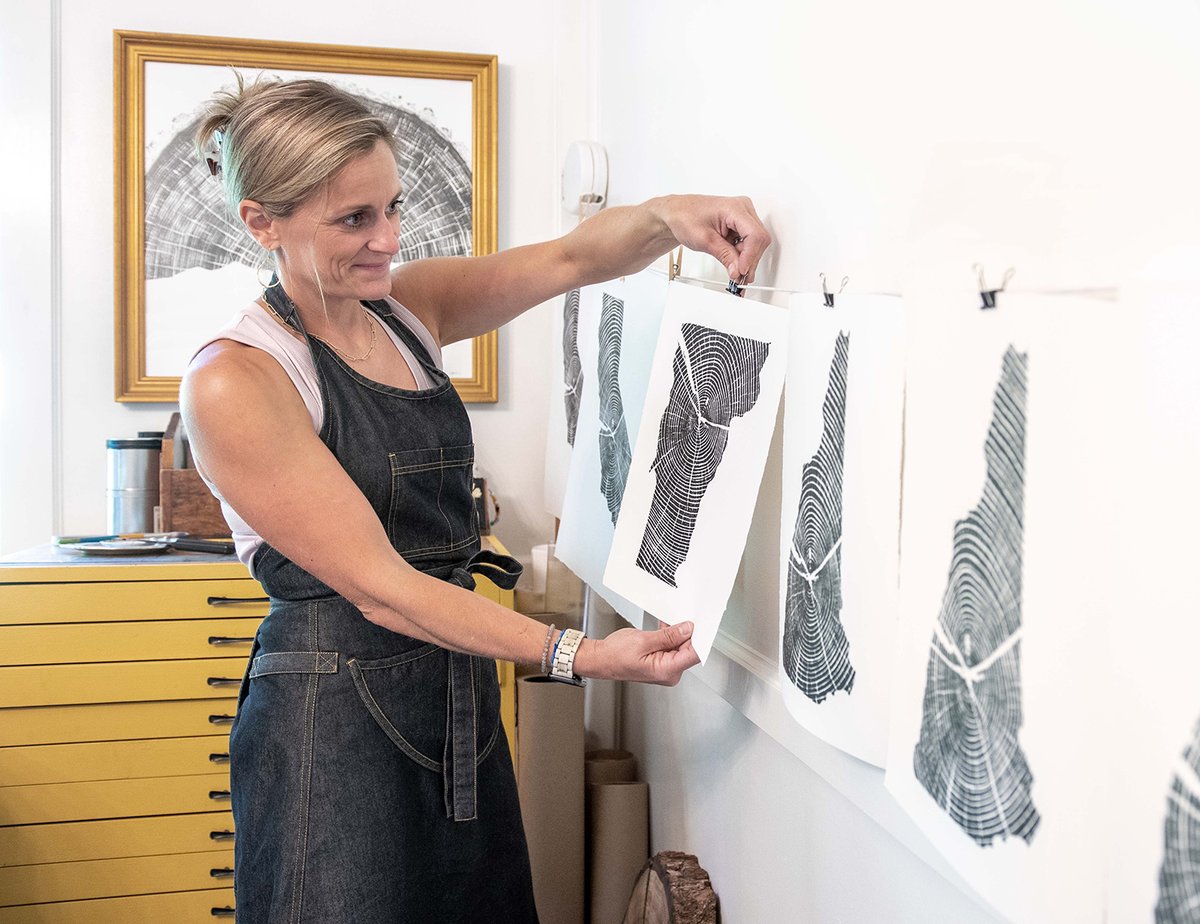 Each one of Katie Babic’s prints feels “magical” in its connection back to family, says the artist. Read her story here: ow.ly/Khz750L8upj.