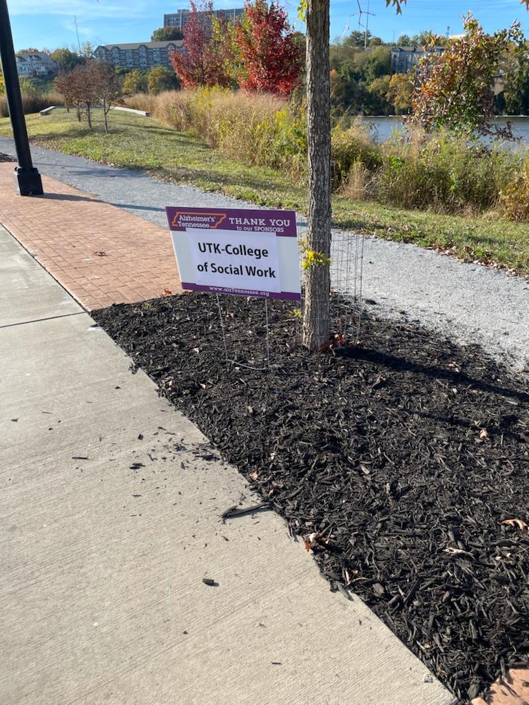 utkcsw's tweet photo. Some of our students and faculty volunteered at the Alzheimer's Inc. TN Glow Walk/Run last Friday; what a great time for a great cause! #EndAlzheimers #UTCSW #GlowRun https://t.co/wsUstuuLwZ