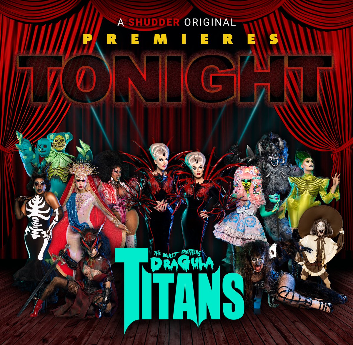 'The Boulet Brothers’ Dragula: Titans' Premieres Tonight! 9PM PST / 12AM ET on Shudder! #dragulatitans @bouletbrothers @AMC_TV @Shudder