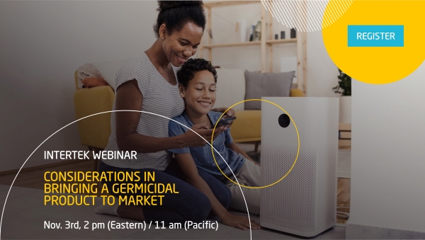 Intertek_ETL's tweet photo. Join us Thursday, Nov 3rd at 2PM (Eastern) / 11AM (Pacific) for a webinar โ Considerations in Bringing a #Germicidal Product to Market โ to learn about safety standards, radiometric assessments, efficacy testing, registration requirements & more. Register: https://t.co/VHQ4vmcEZn https://t.co/OrqGKNMnRN