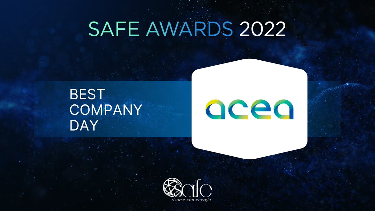 SAFE_energia's tweet photo. Cerimonia di Chiusura XXIII edizione #MasterSAFE: consegnati riconoscimenti #SAFEAwards2022. Congratulazioni ad @AceaGruppo, @enelgreenpower
e P. Gentili - Director @PwC_Italia. Guarda la diretta 👇
https://t.co/dSCPxqCMKr https://t.co/7UCaEzIkuL