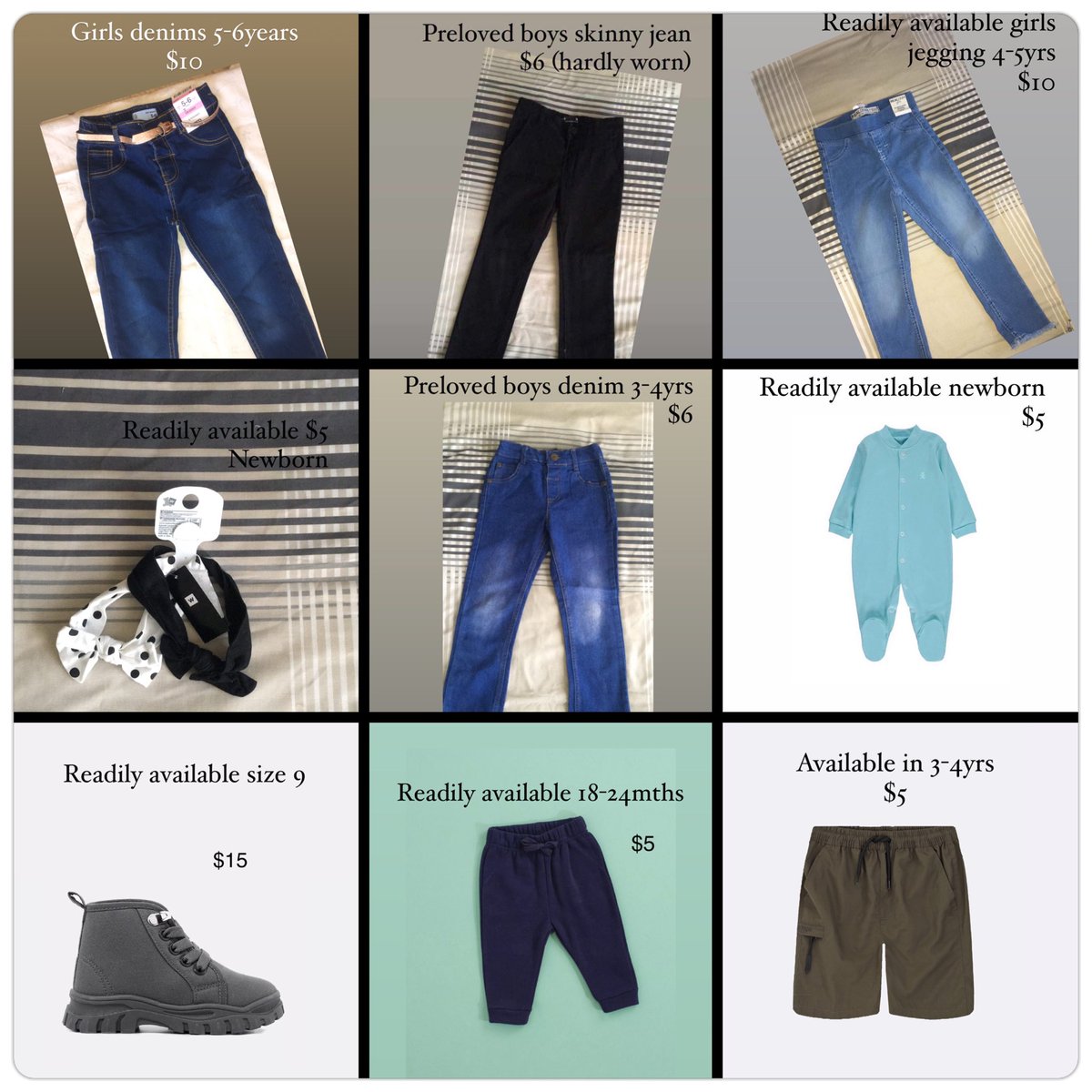 LilBambino9's tweet photo. We sell childrens clothes whatsapp on 0716340091 to see more of whats readily available and what you can order @ZimAdverts @ZimMarkets i https://t.co/SpvkzvHPYE