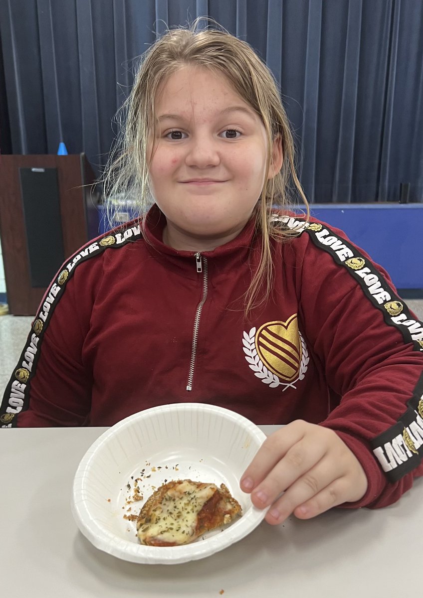 #GardenGnomies harvested Rosita Eggplant from <a href="/rareseeds/">Baker Creek Seeds</a> and then Mr. Matt made them Eggplant Parmesan . They thought it was 🍕. 🤣😝😜#SchoolGardens #veggies .  @MortElementary