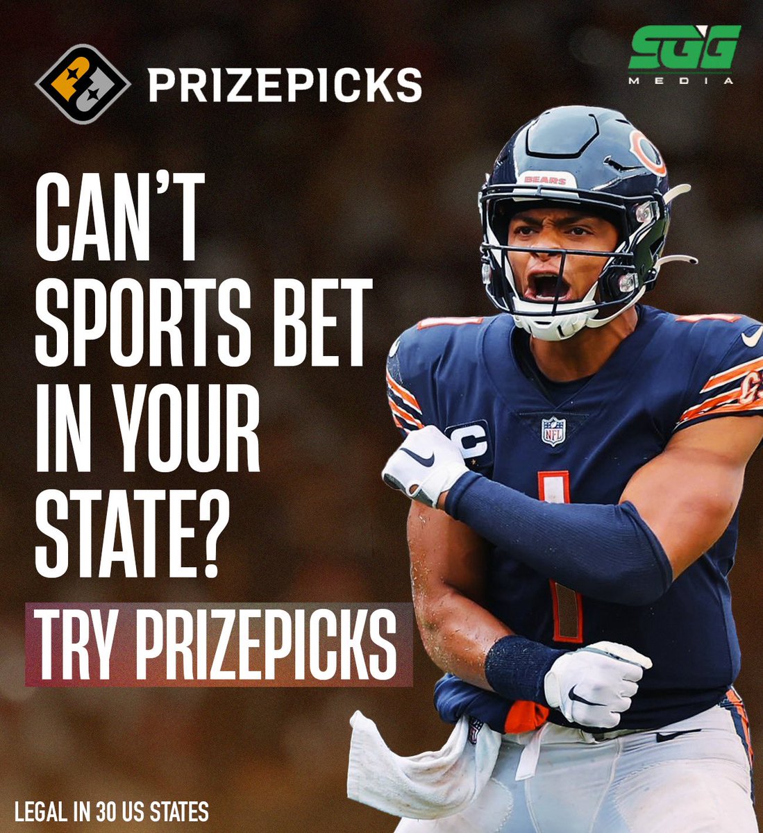 Can’t sports bet in your state? Try the BEST DFS app out there, @PrizePicks ✅ 🏈Take advantage of PrizePick’s LIMITED TIME OFFER and get 100% DEPOSIT MATCH up to $100 using THIS PROMO LINK: bit.ly/SGG_PrizePicks 📈 Win up to 10x your Money!🏆 Legal in 30 US States👀