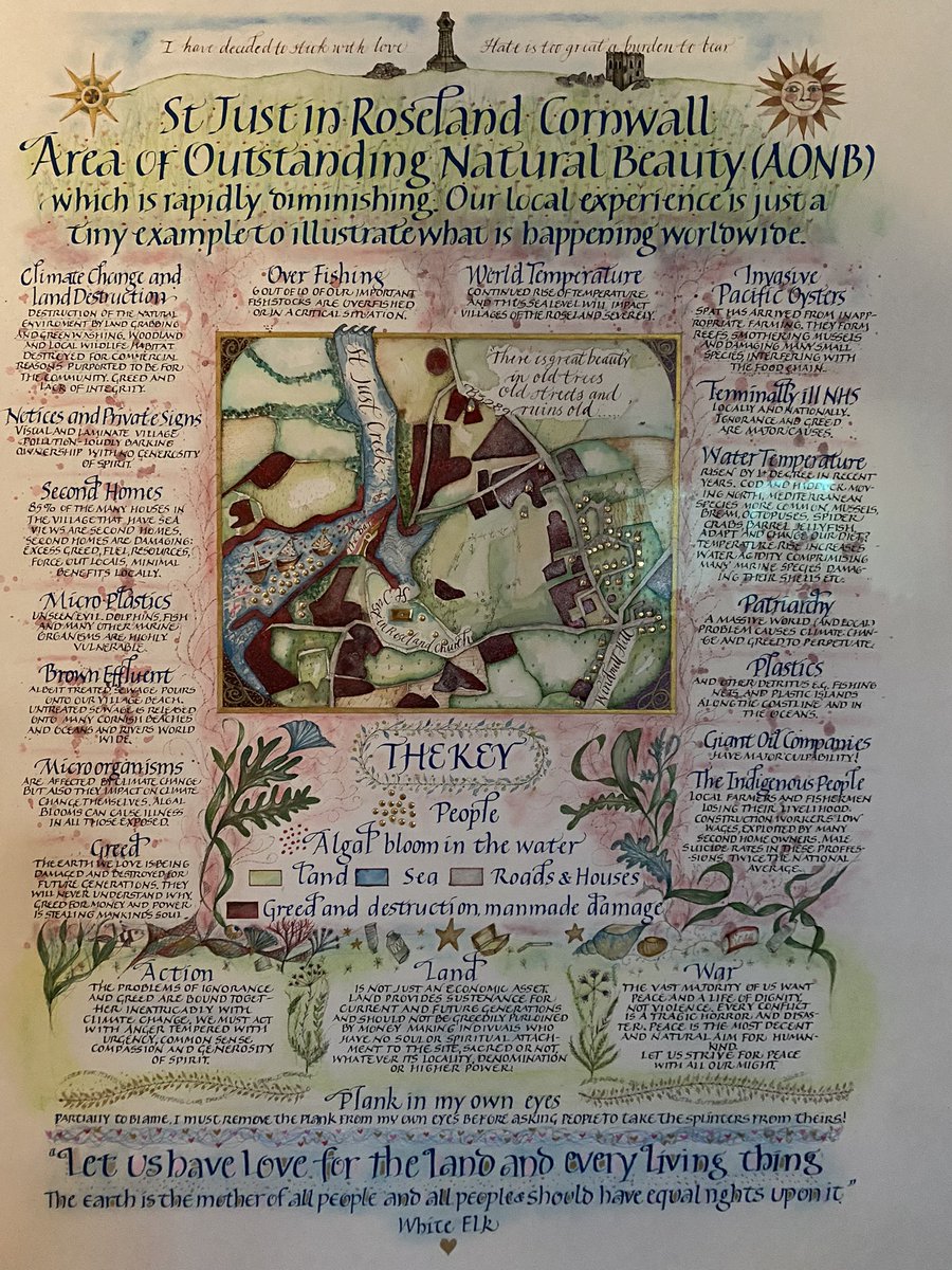 KateCondon2000's tweet photo. GREED AND DESTRUCTION!
This beautiful poster was commissioned by Mr. I Cordia and painted by artist Ruth Sutherland, in dismay at human greed and destruction locally and mirroring worldwide problems https://t.co/KnyIaoQhgR