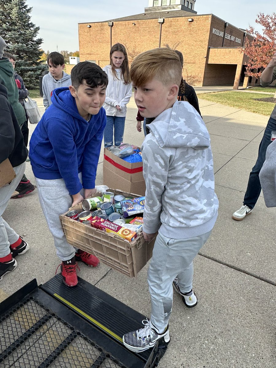 Proud of our @wolvestweet for all their collecting & heavy lifting on Friday to #stuffthebus for @ROLakota #WEareLakota #LakotaStuffthrBus