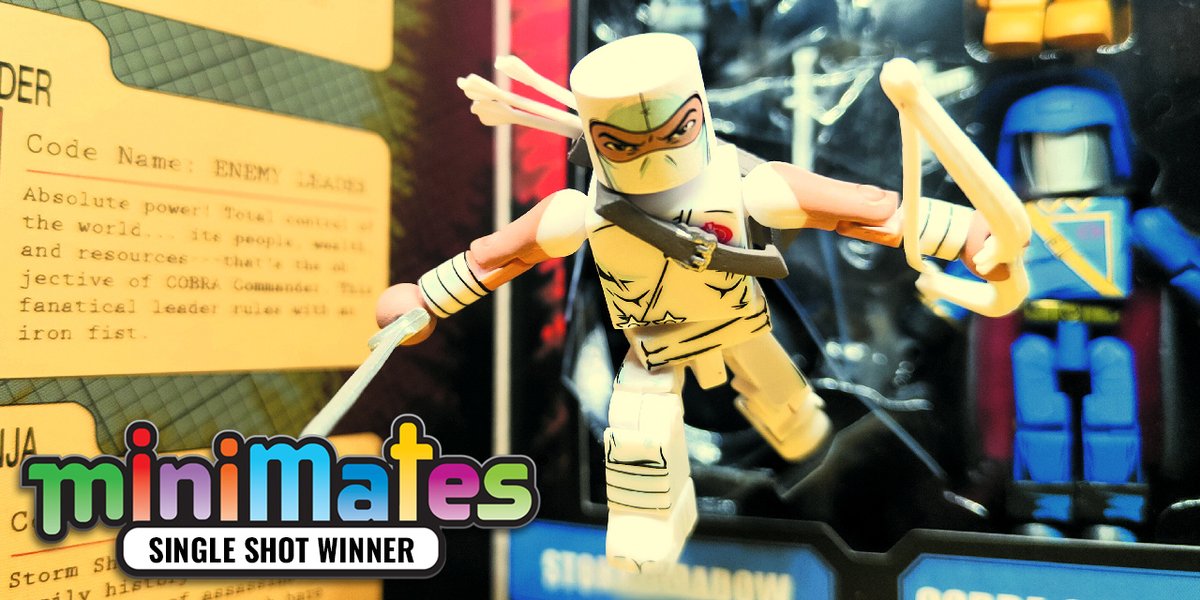 CollectDST's tweet photo. This image shows incredible creativity as Snake Eyes leaps from the confines of the packaging! https://t.co/CdUxv5LhRb
Congrats to Glenn Dino for the winning Single Product Shot!
#Minimates20th #MMPhotoContest #MiniMania #minifigures #collectdst https://t.co/EU3lBFLTFy