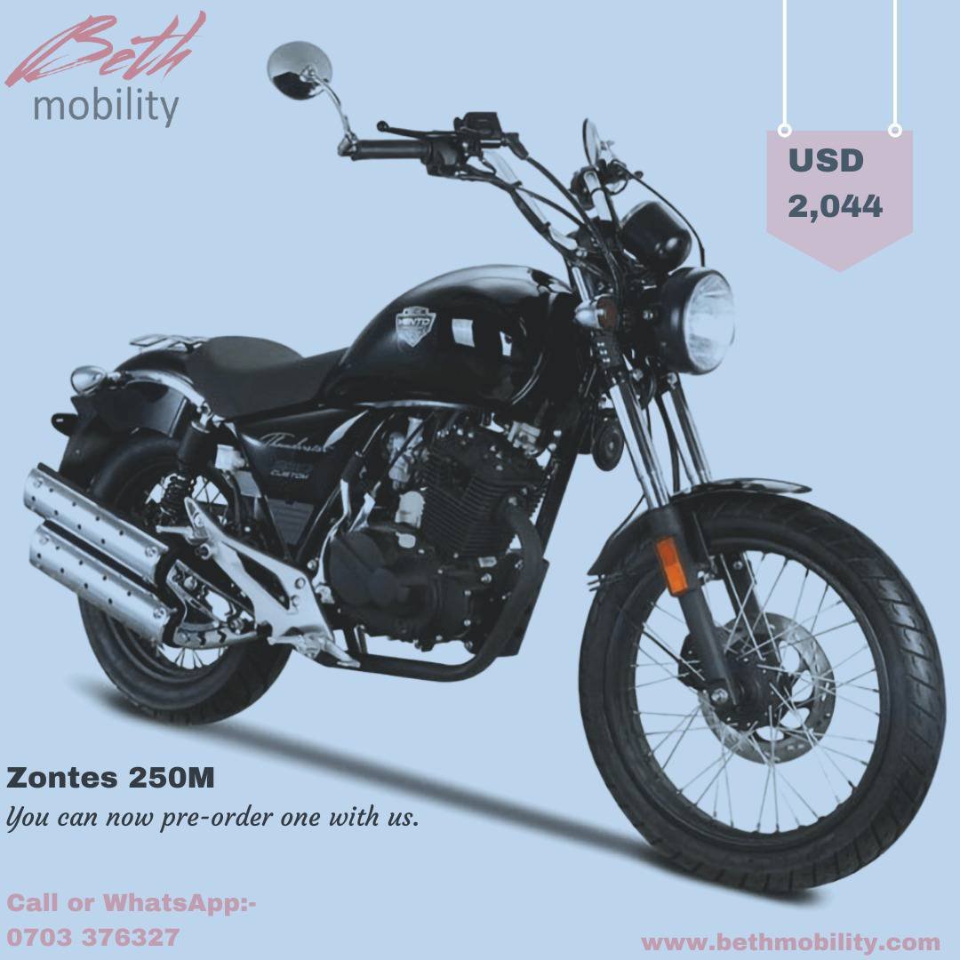 bethmobilityke's tweet photo. 2023 is around the corner and you can gift yourself this super stylish and light weight bike. Check out its specs on our website and pre-order your giftπ₯³π₯³. Mapema ndio best ππ
#bethmobility #zontes #zontes250m #beginnerbikes #ridinginstyle https://t.co/aZapZ09uSP