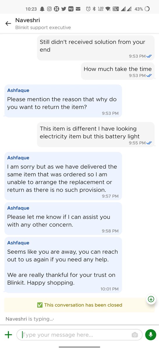 SiddRajput6's tweet photo. Dear Blinkit team please stopped cheat your Client and stopped the force fully delivered the order
@blinkitcares @blinkitcares @ConsumerReports https://t.co/9KJeWFKZGj