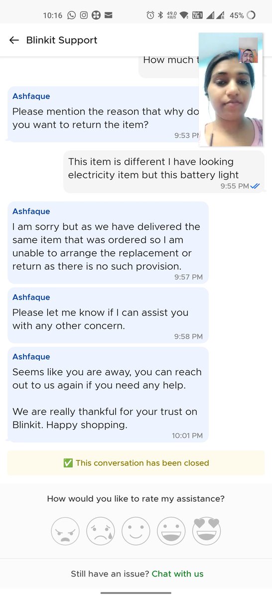 SiddRajput6's tweet photo. Dear Blinkit team please stopped cheat your Client and stopped the force fully delivered the order
@blinkitcares @blinkitcares @ConsumerReports https://t.co/9KJeWFKZGj