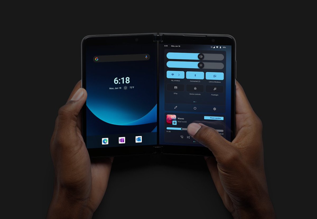 tomwarren's tweet photo. Android 12L is now out for Surface Duo. It includes a visual refresh, a new pen menu, updated widgets, and more https://t.co/Fu4lIbPaGJ https://t.co/kSWa4cwy7N